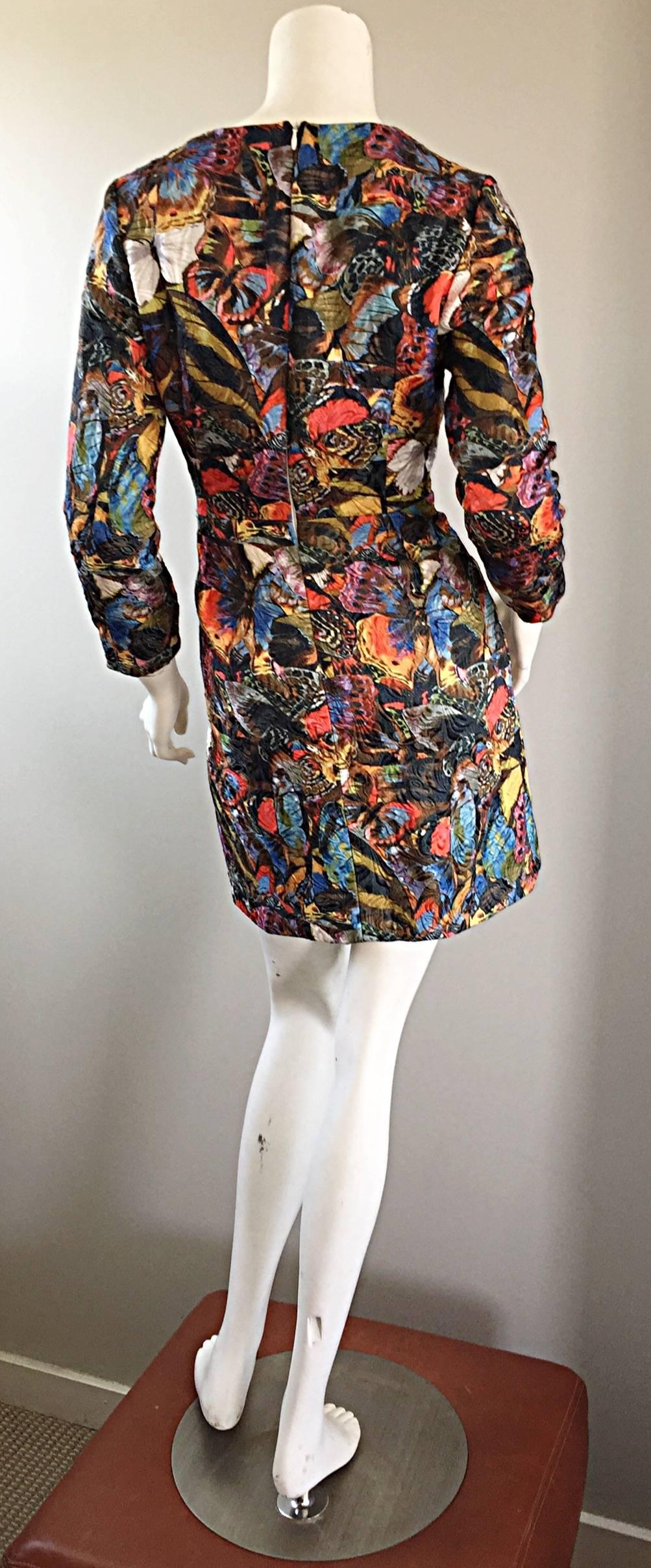 Black Valentino Sold Out Butterfly Print Beautiful Runway Sample Dress Rt. $4, 300 