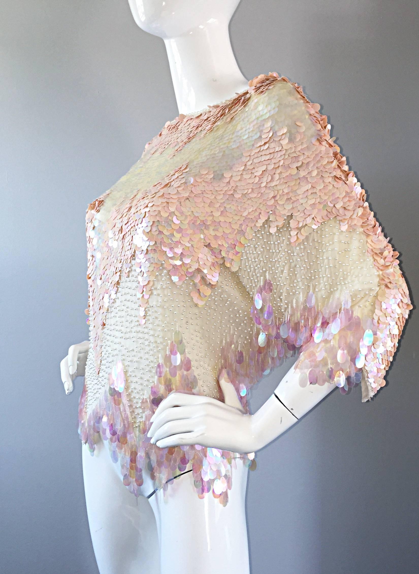 vintage sequin top