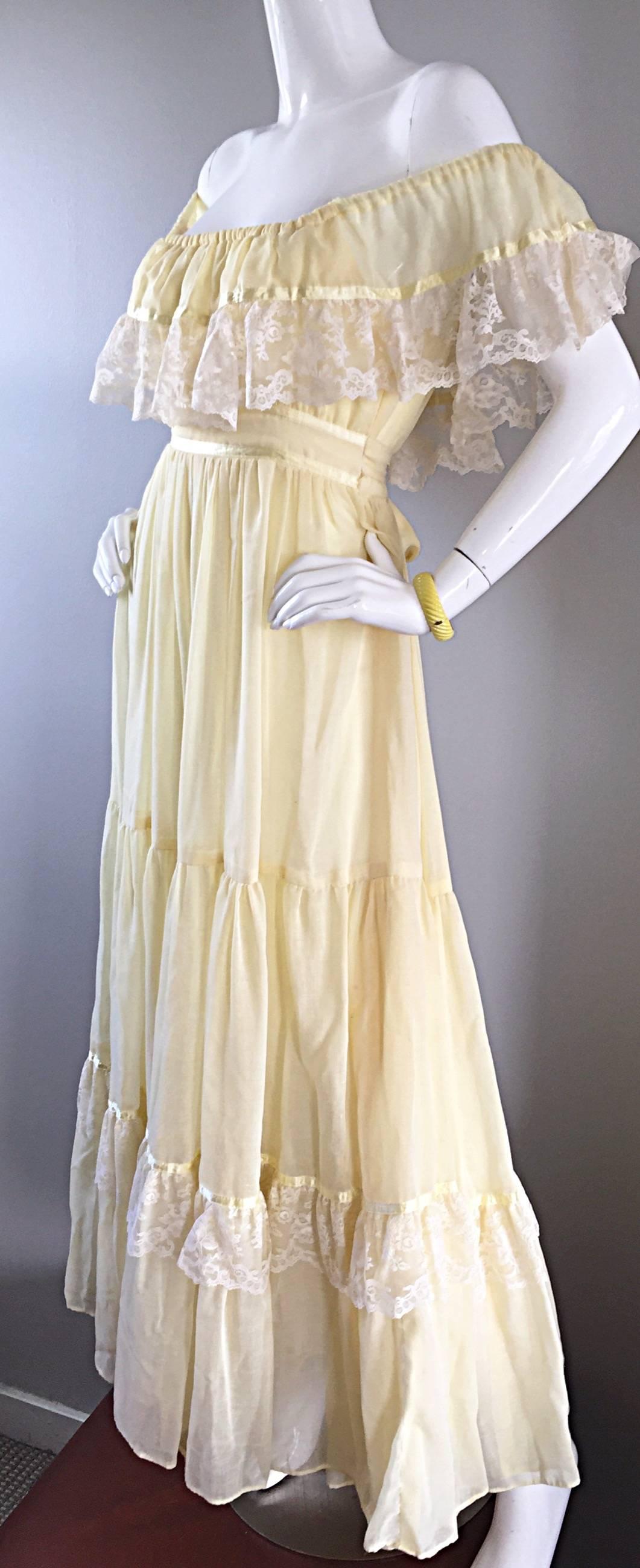 vintage peasant dress