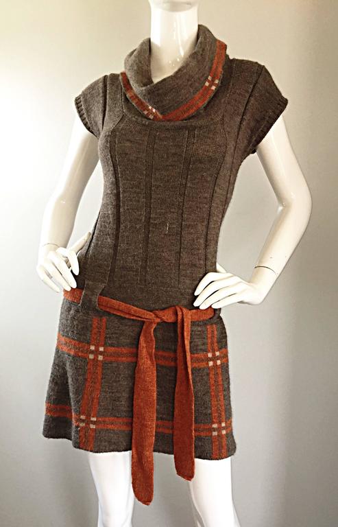 maxi dress brown long sleeve Women's As Promised Brown Short Sleeve Cinched Waist Maxi Dress | Size: S