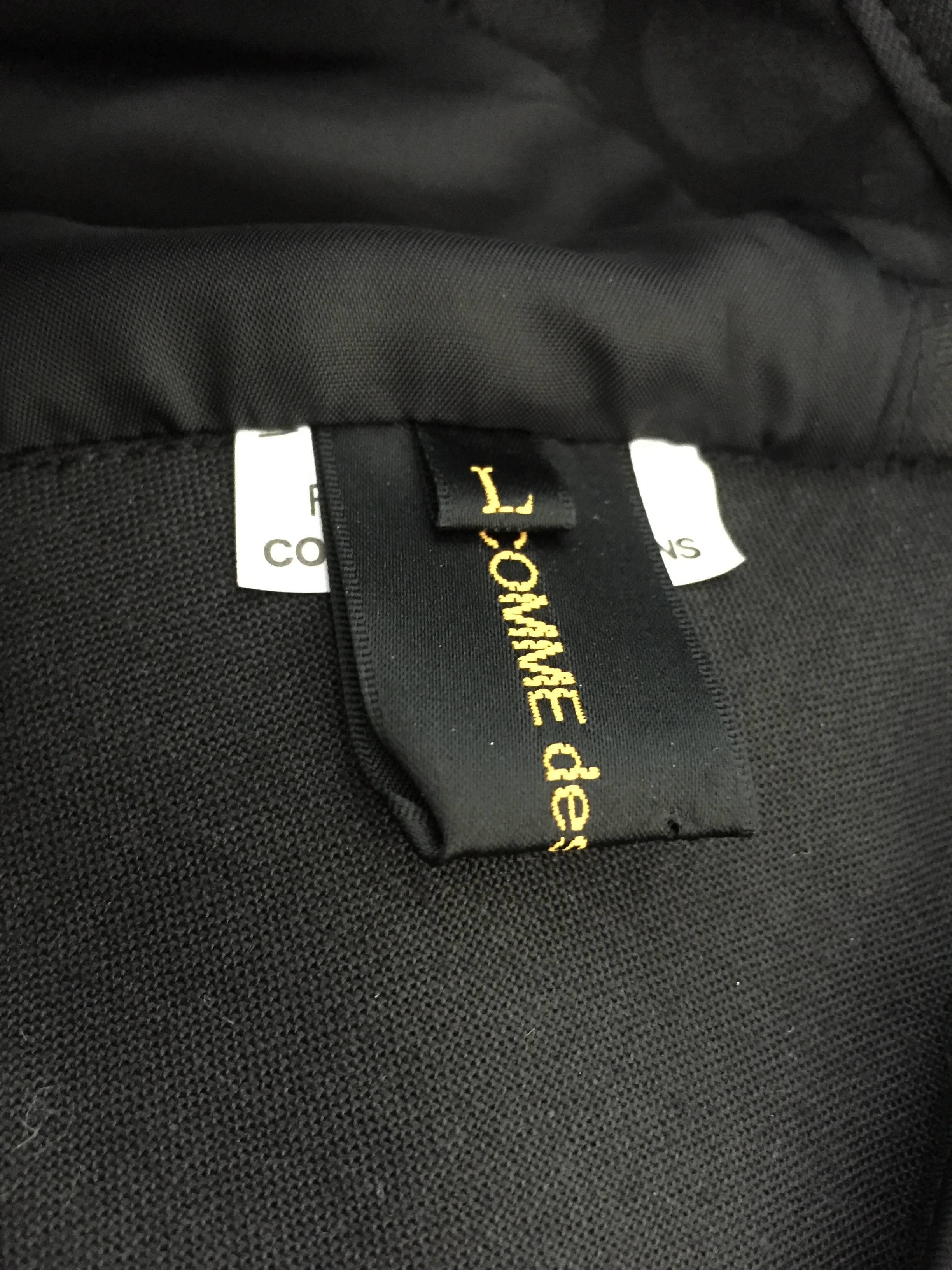 Rare Comme des Garçons Black Industrial Glamor Avant Garde Ruffle Blazer Jacket 6