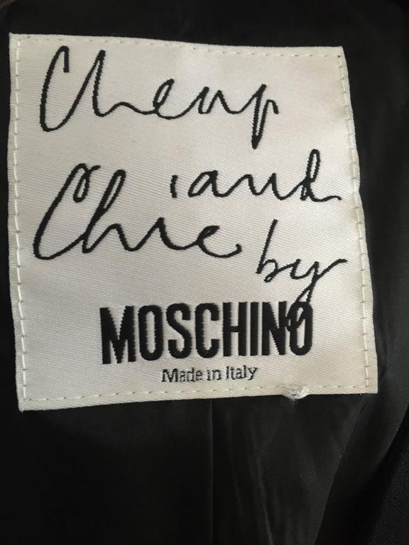 Vintage Moschino Cheap and Chic Black ' Tassel ' 1990s 90s Cropped ...