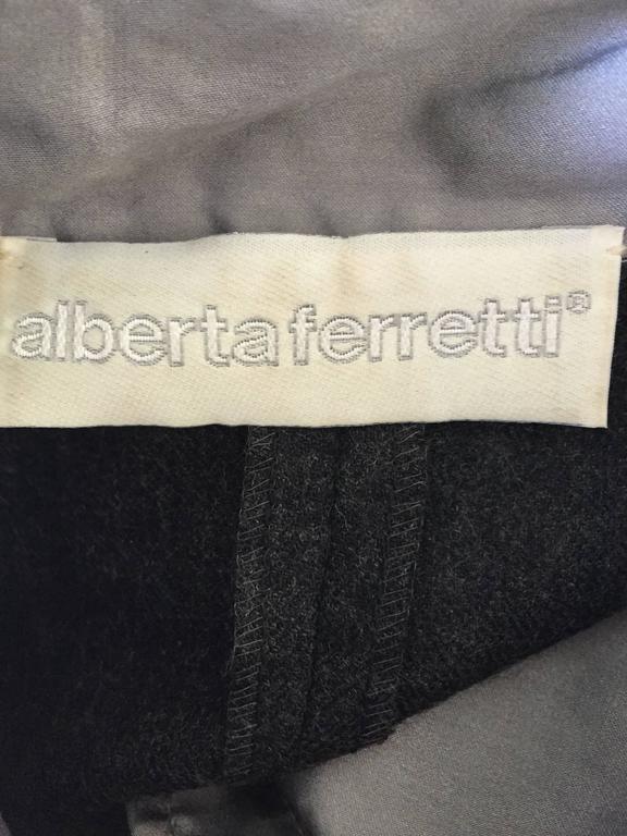 Rare Early Vintage Alberta Ferretti Charcoal Gray Vintage Tuxedo ...