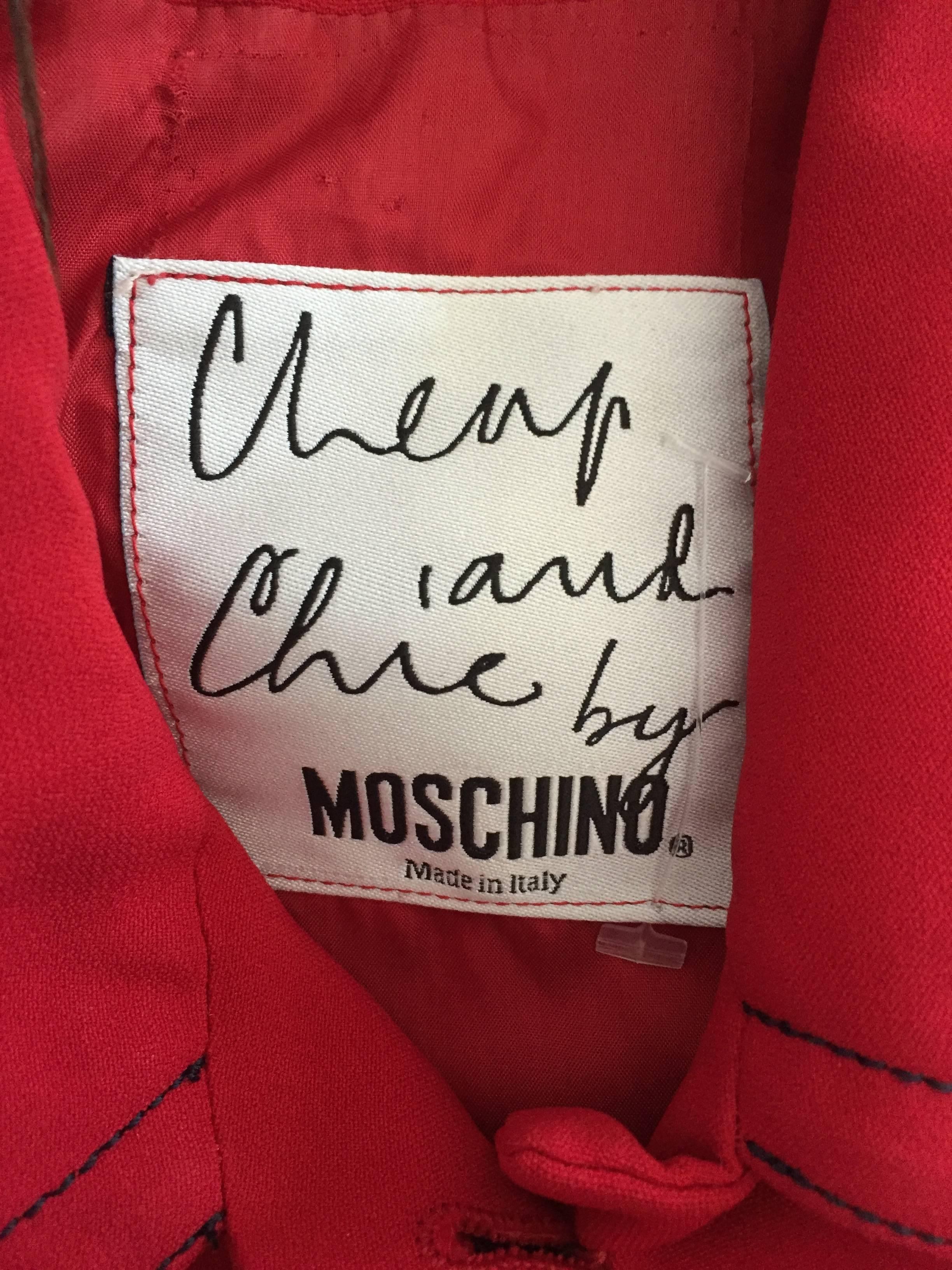 Vintage Moschino Cheap & Chic Red ' Olive Oyl ' 