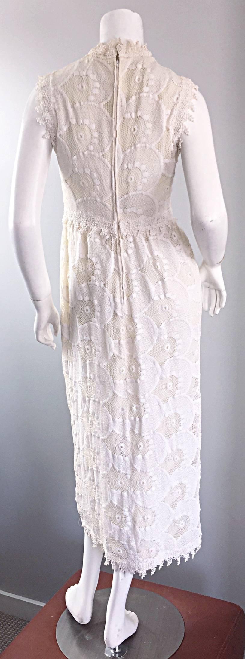 ivory tea length dress