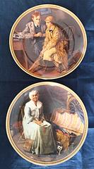 Rare Norman Rockwell " Rediscovered Women " Fashion Themed Vintage Plates China