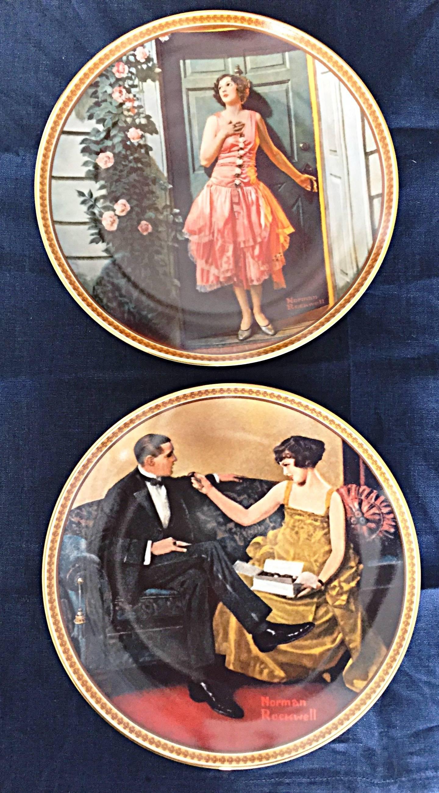 rare norman rockwell plates