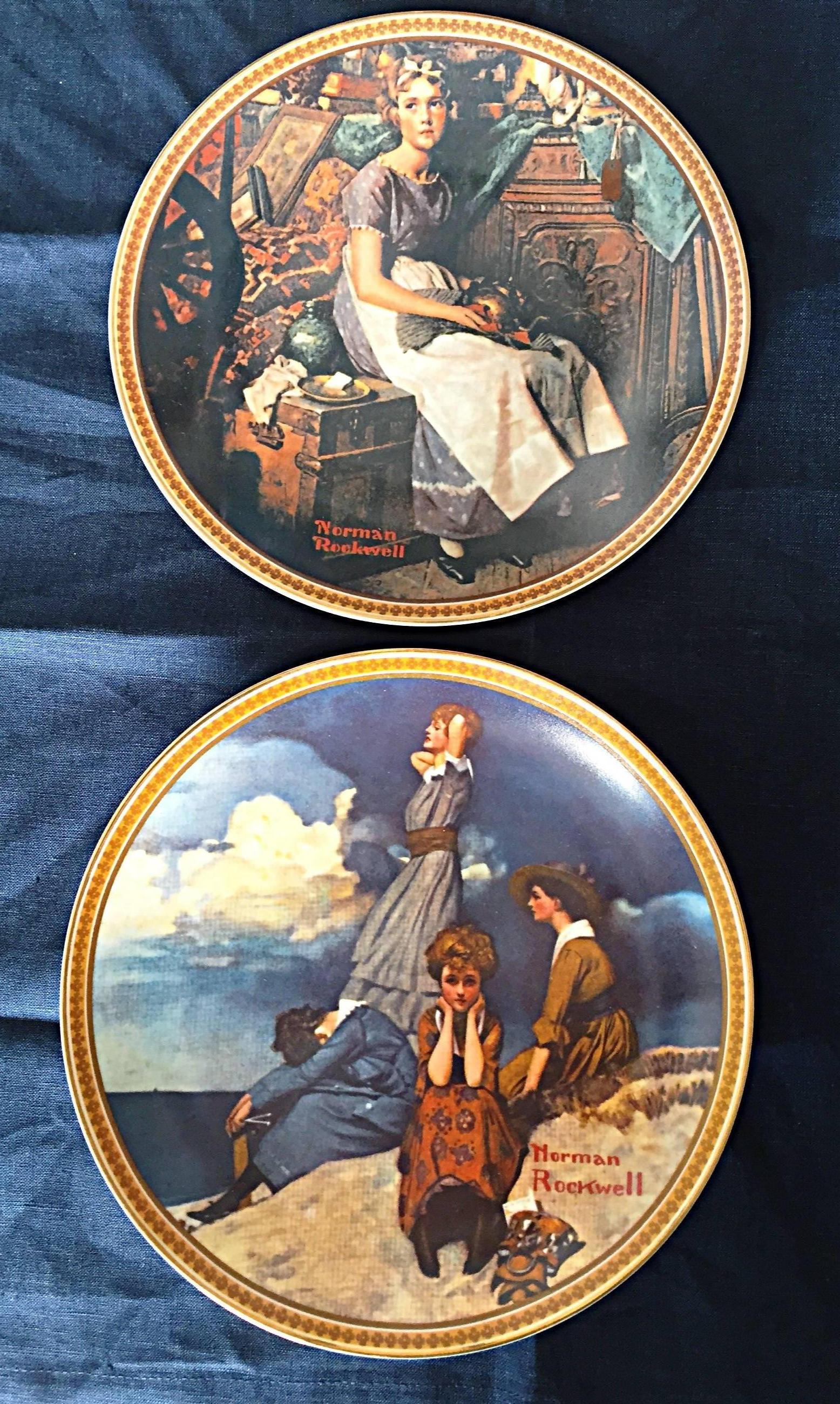 norman rockwell plates value