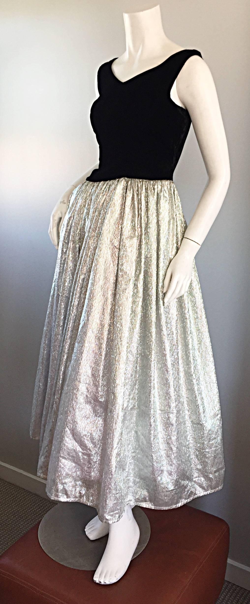 silver iridescent dress