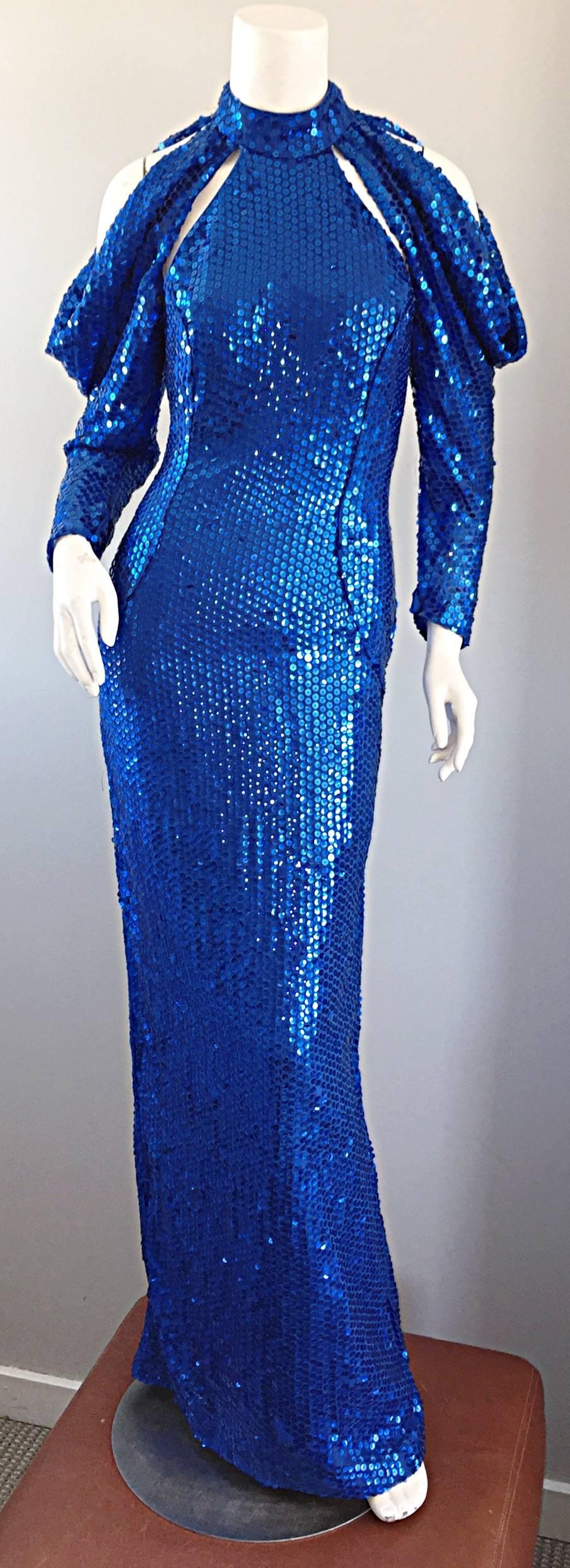 vintage 70s disco dress