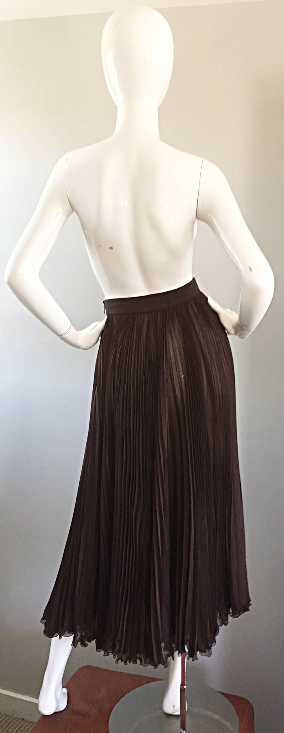 chocolate brown skirt