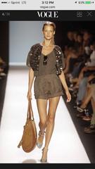 ZAC POSEN Runway Sample Spring 2006 Dark Green + Grey Pleated Cuffed Shorts