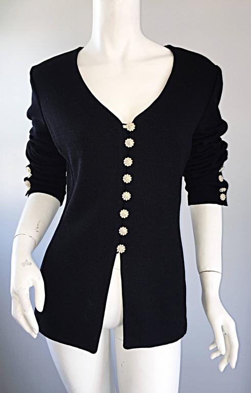 black evening cardigan