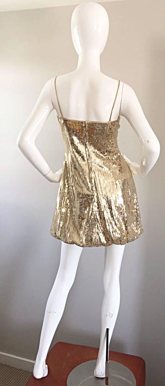 Sexy 1990s Vintage Gold Sequin 90s Mini Babydoll Dress Size XS - Small at  1stDibs | 90s glitter dress, 90's sequin dress, babydoll dress 1990s