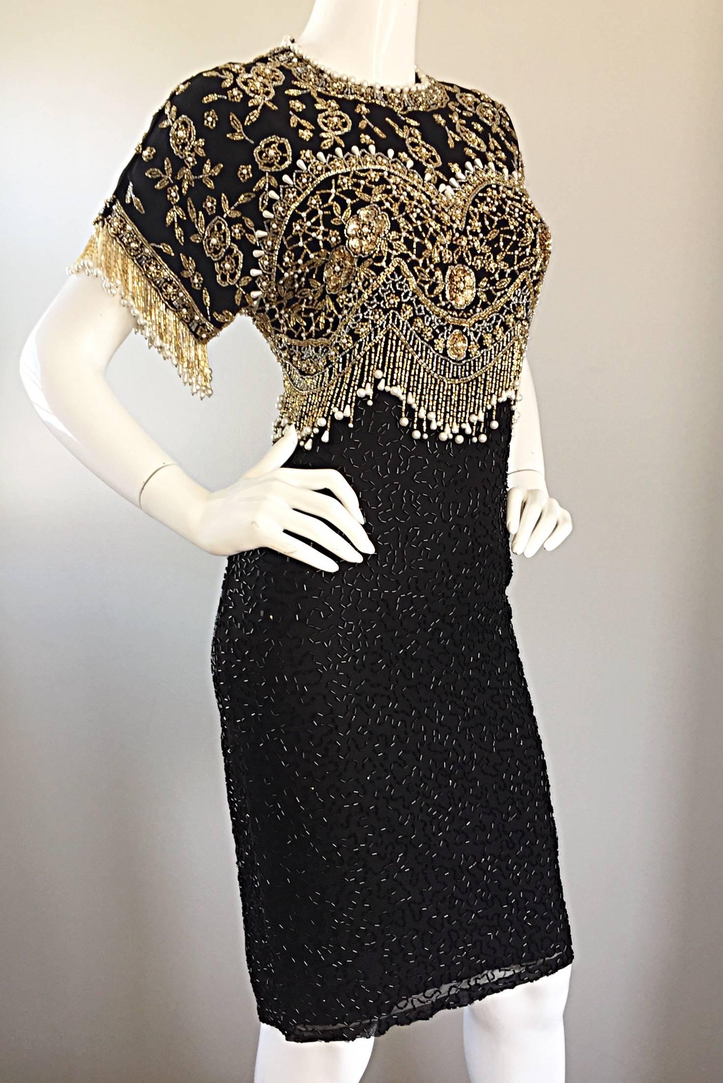 lillie rubin beaded dress