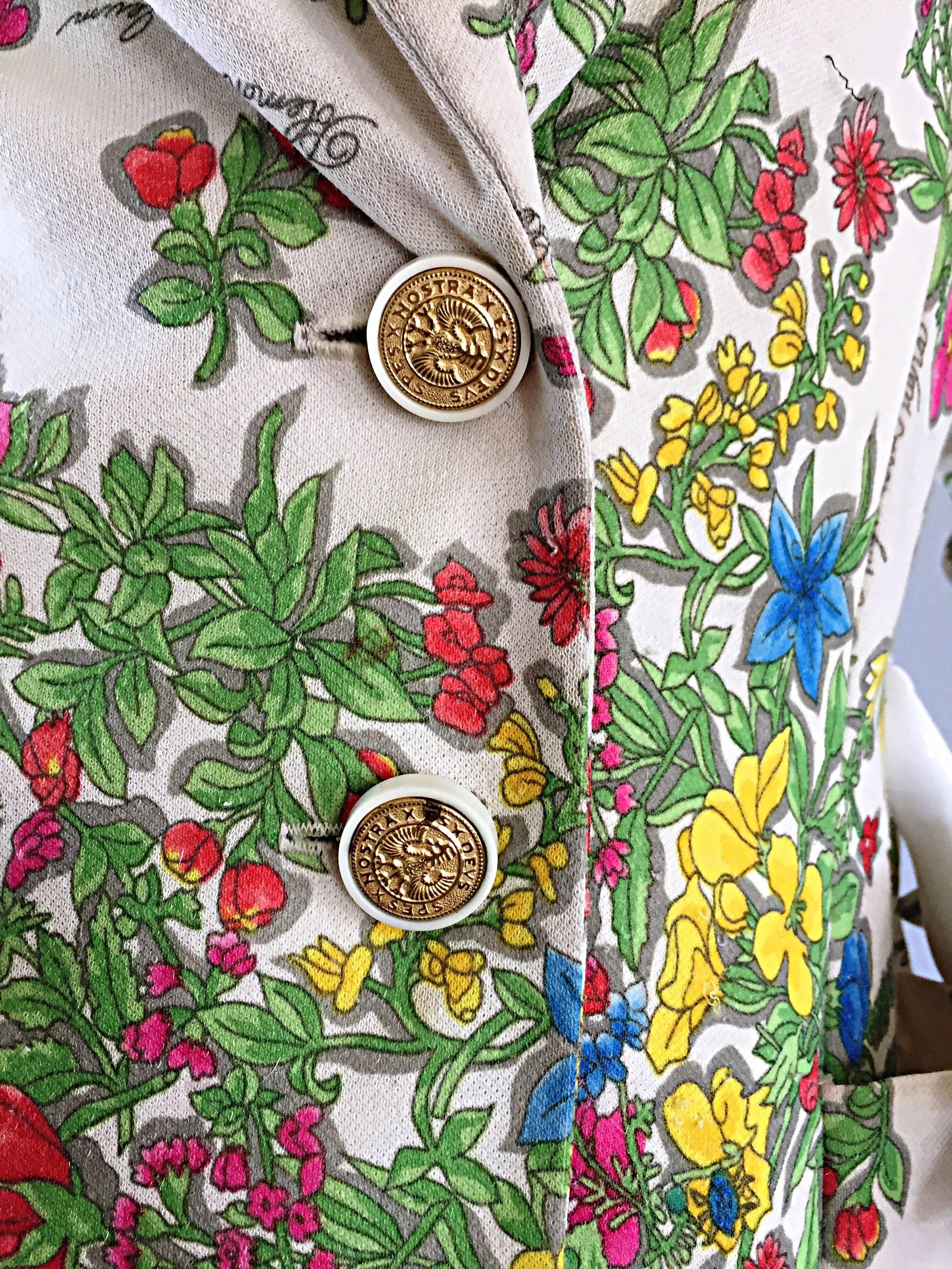 jacket with flower print