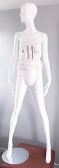 Dsquared2 Sexy White Denim Strapless Bustier Corset Style Strapless Jean Top