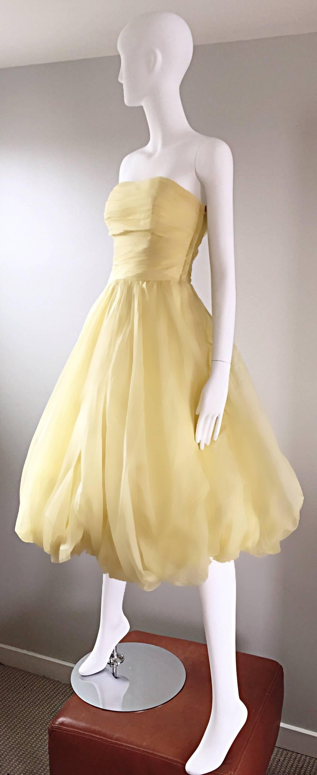 yellow bubble dress