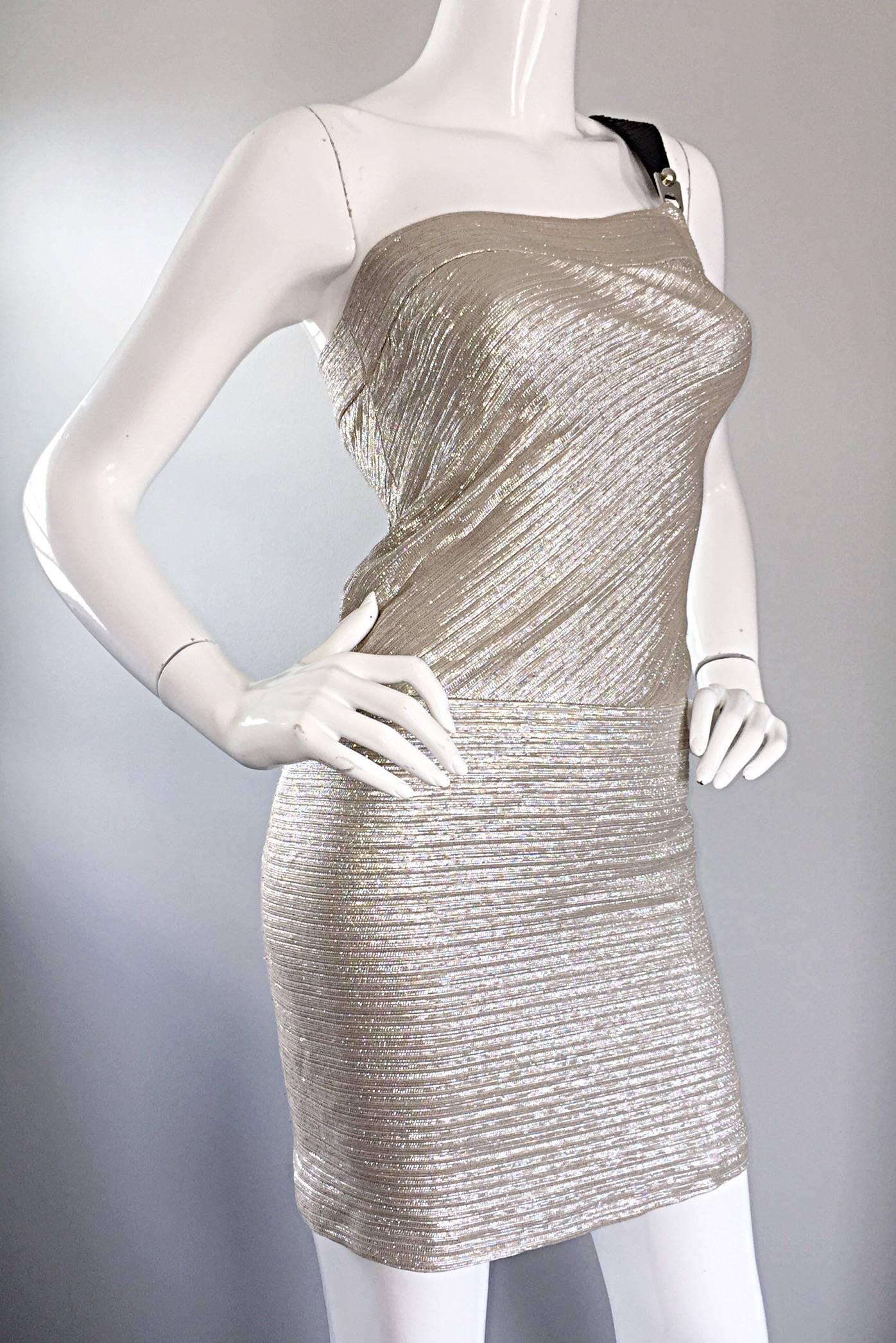 silver snakeskin dress
