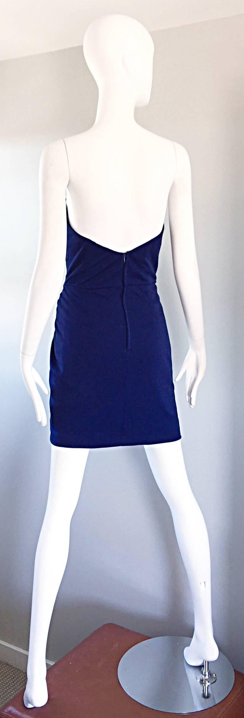 strapless jersey dress