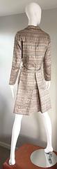 Beautiful 1960s Silk Brocade Amazing Rhinestone Back Mod 60s Couture Jacket Coat