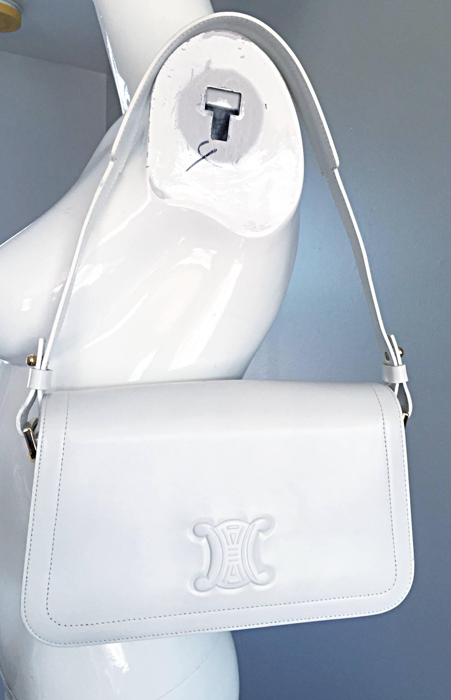 white structured bag