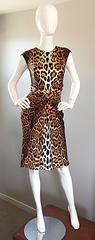 Christian Dior Size 10 by John Galliano Spring 2008 Leopard Print Silk Dress