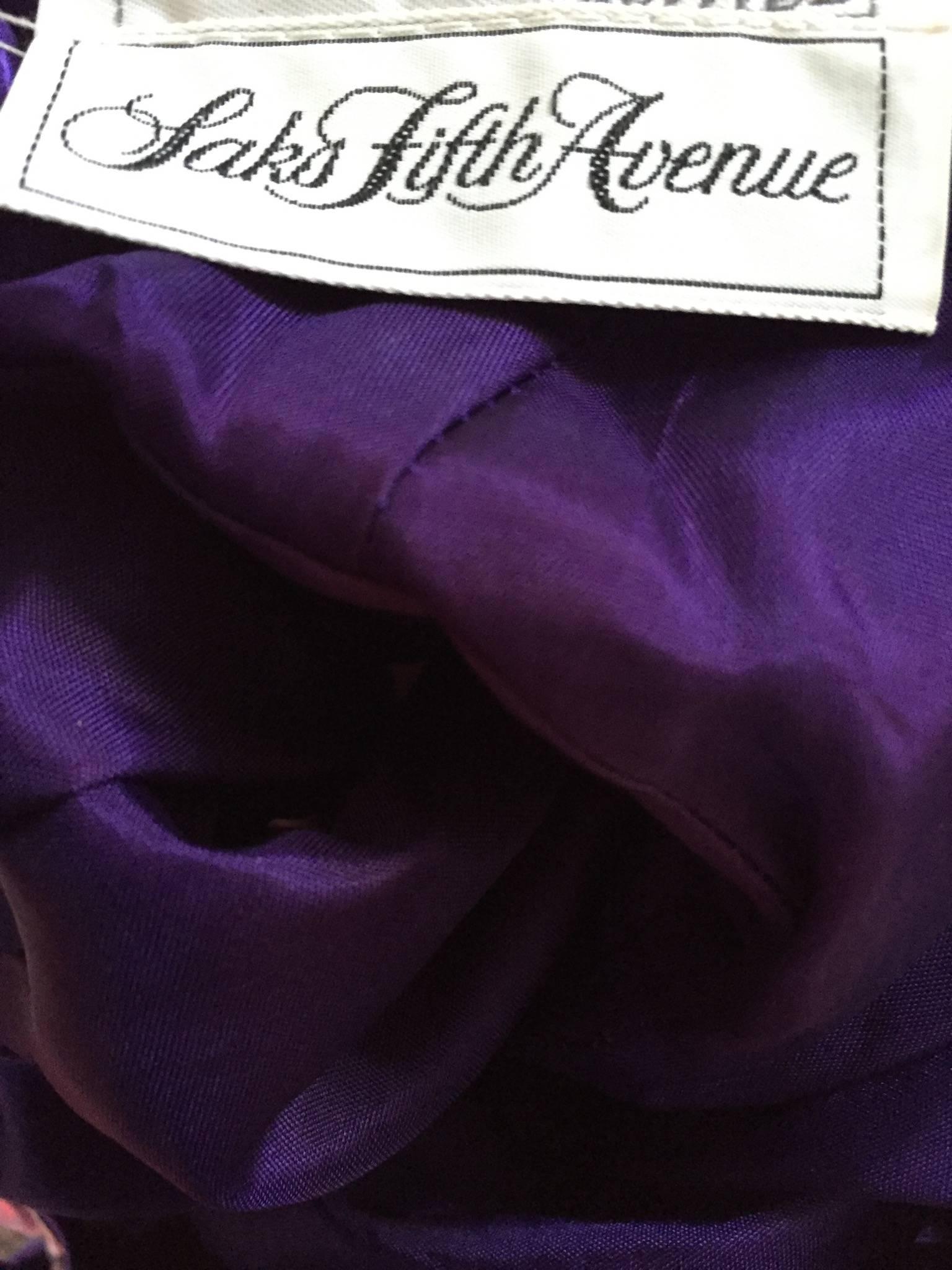 Vintage Saks Fifth Avenue Sz 8 Allover Sequined Iridescent 90s Crisscross Dress For Sale 2