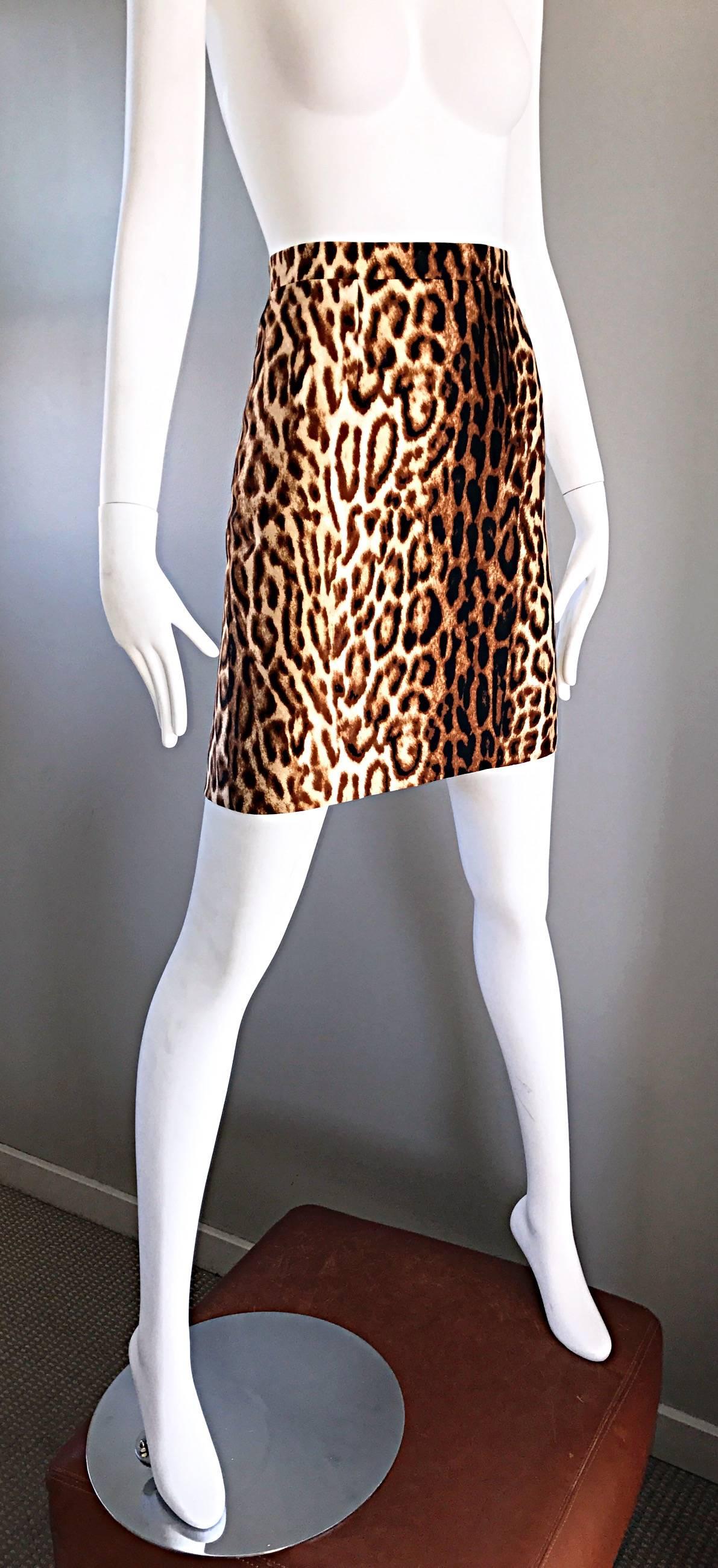 michael kors leopard skirt