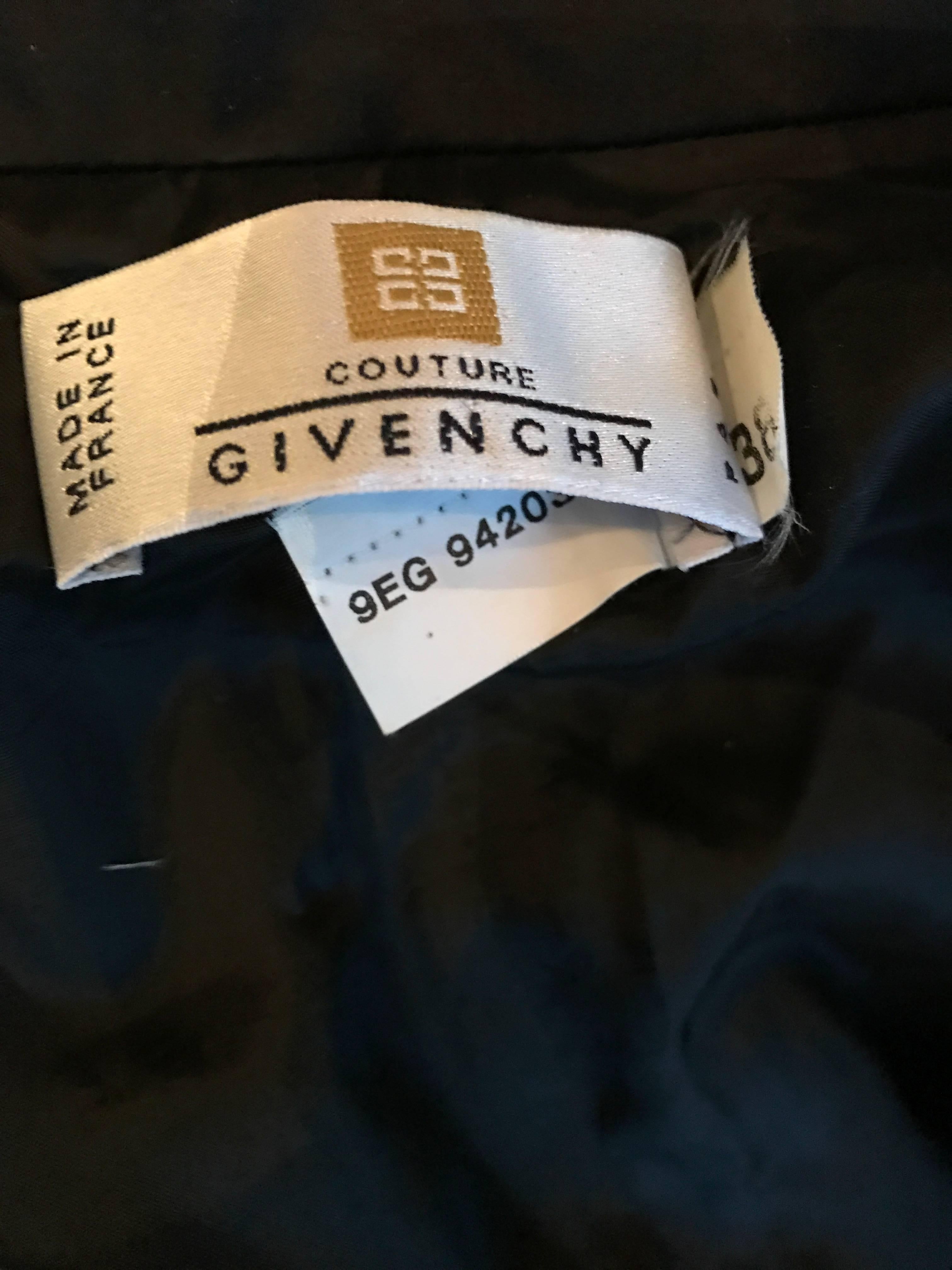 Givenchy Couture By Alexander McQueen 1990s Black and White Shirt Dress Size 38 6