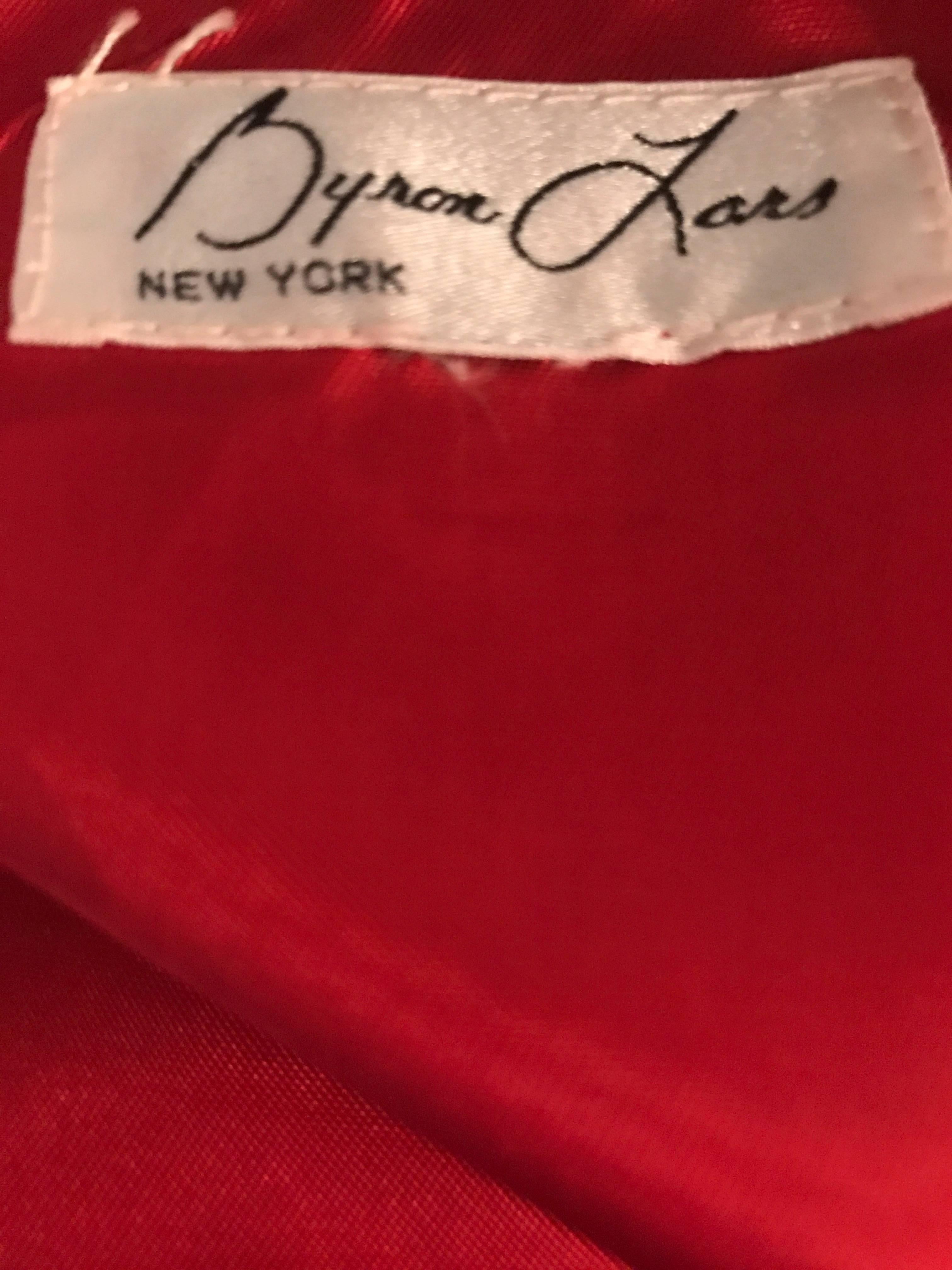 Rare Vintage Byron Lars 1990s Red Leather Suede Varsity 90s ' Zipper ' Jacket 3