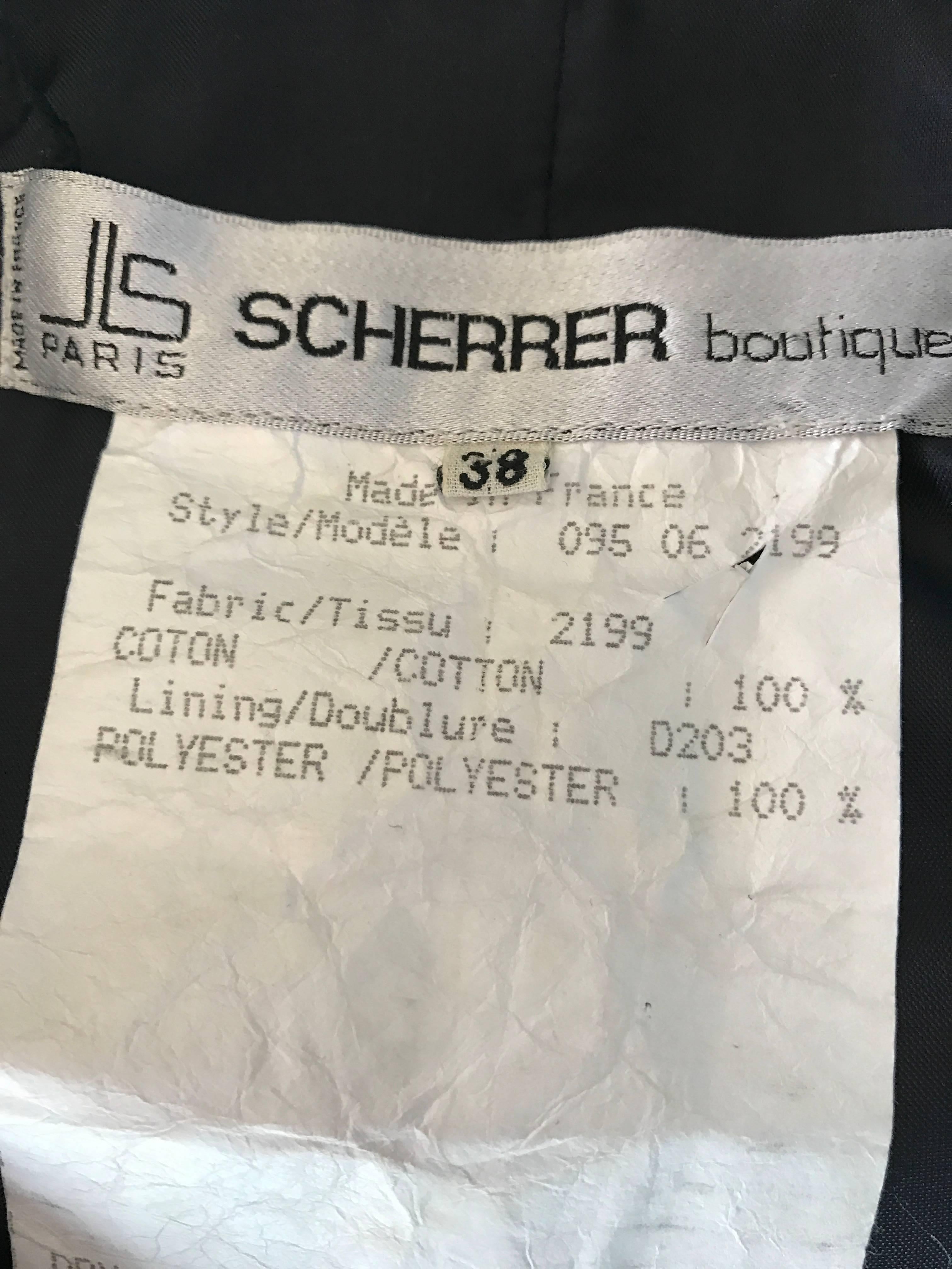 Jean Louis Scherrer Couture Numbered 1990s Oriental Theme Double Breasted Jacket 5