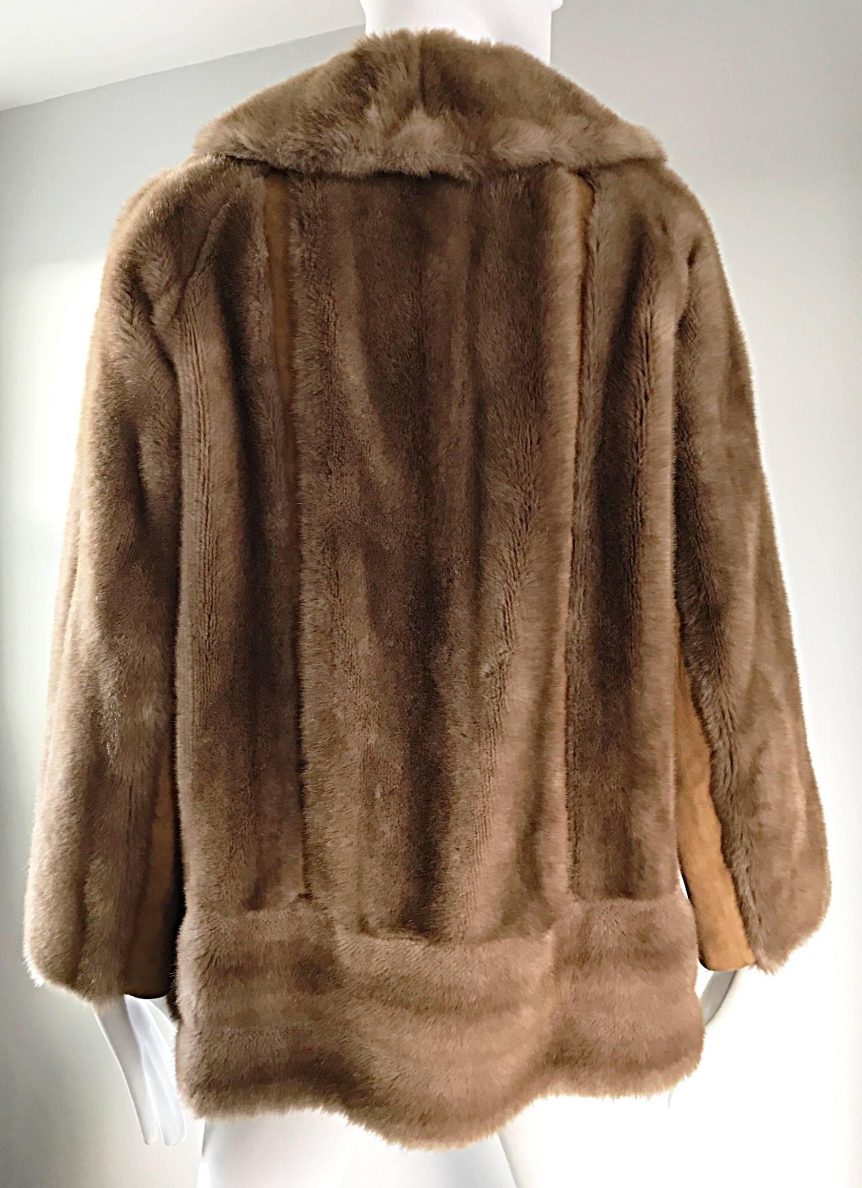 lilli ann faux fur coat