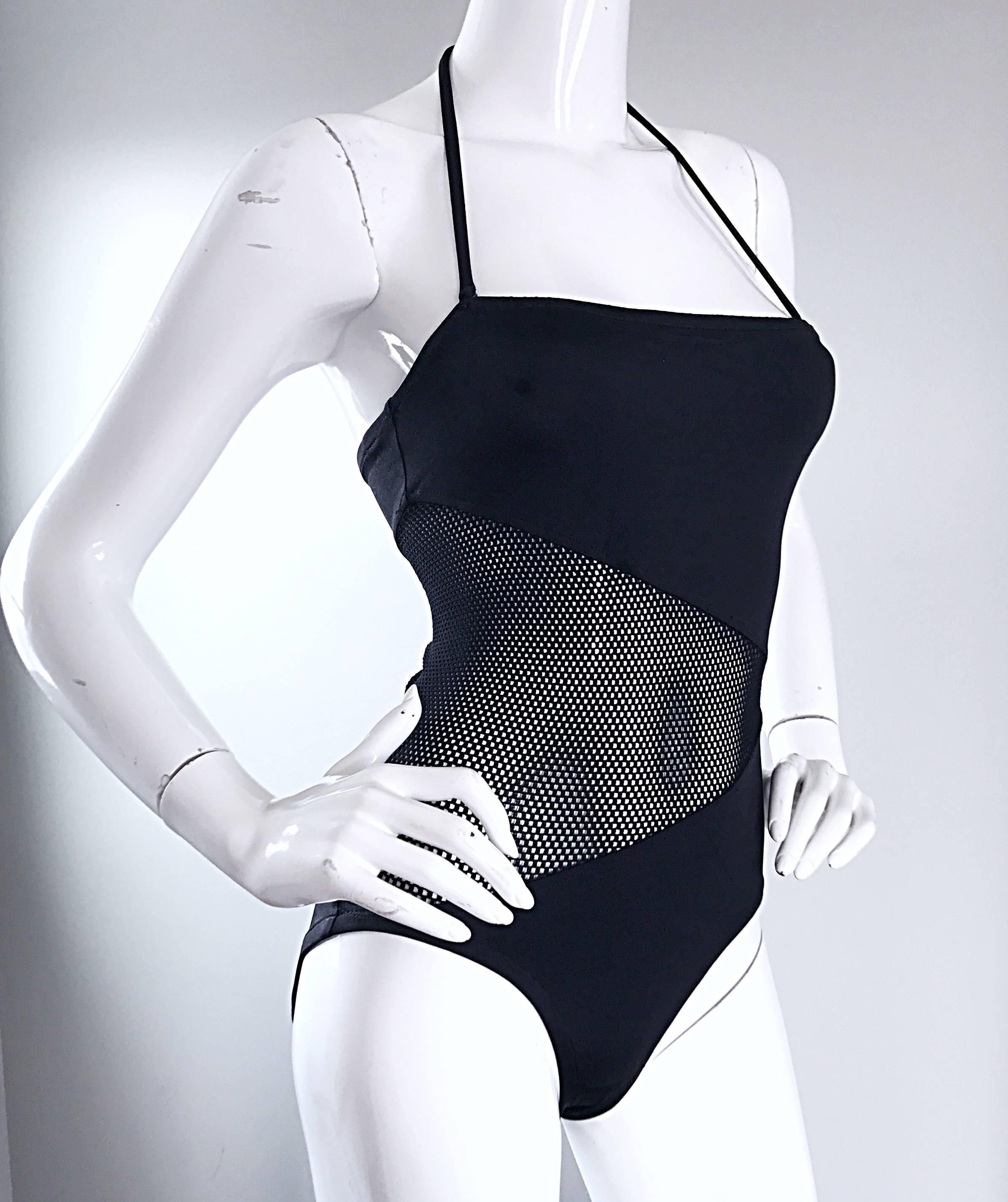 black cutout bodysuit