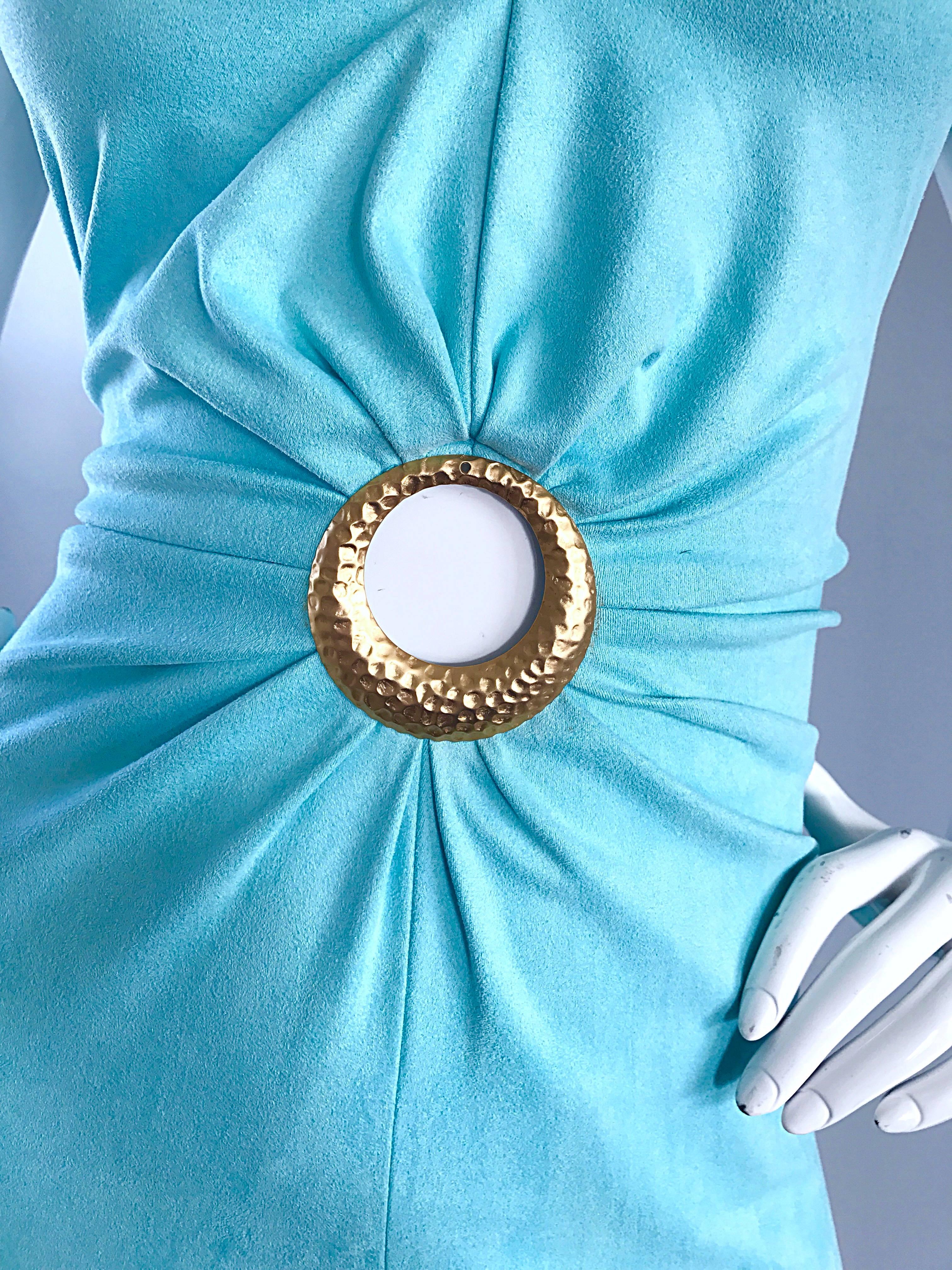 robins egg blue dress