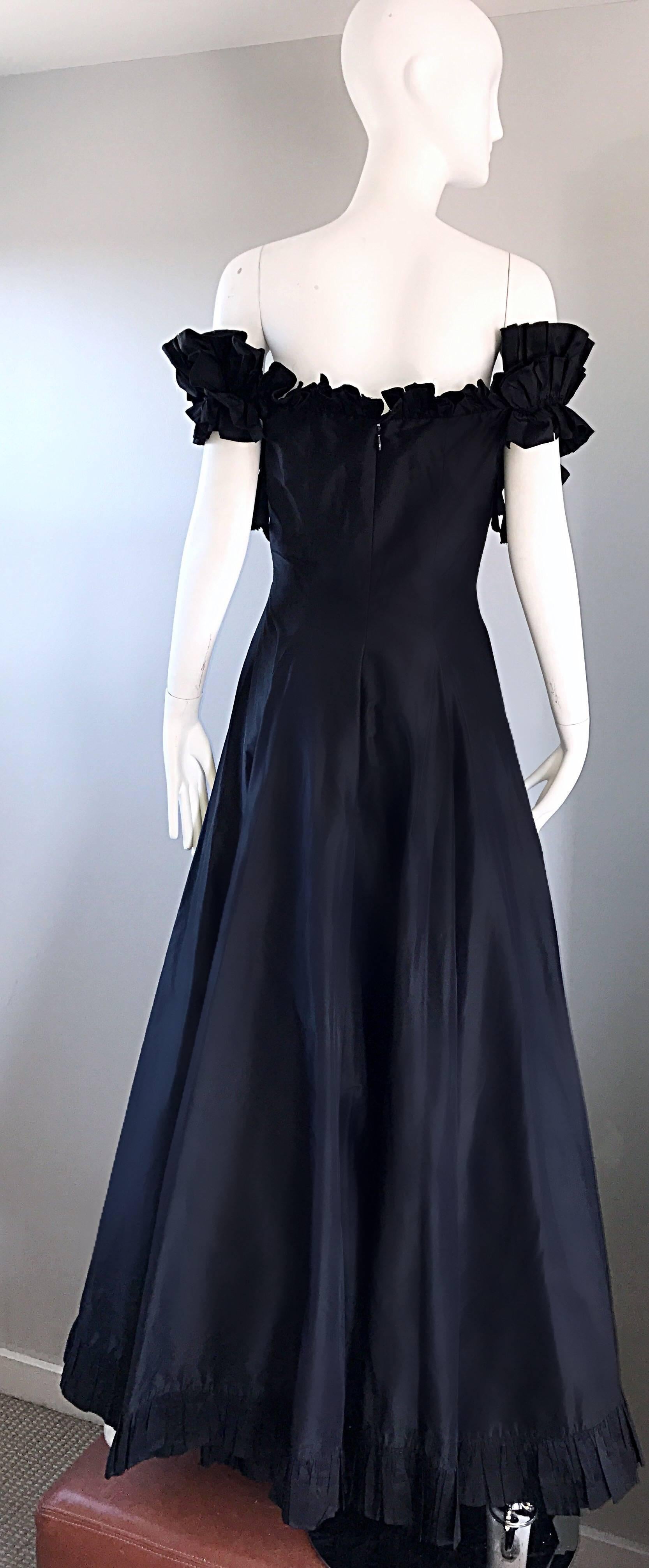 vintage black gown