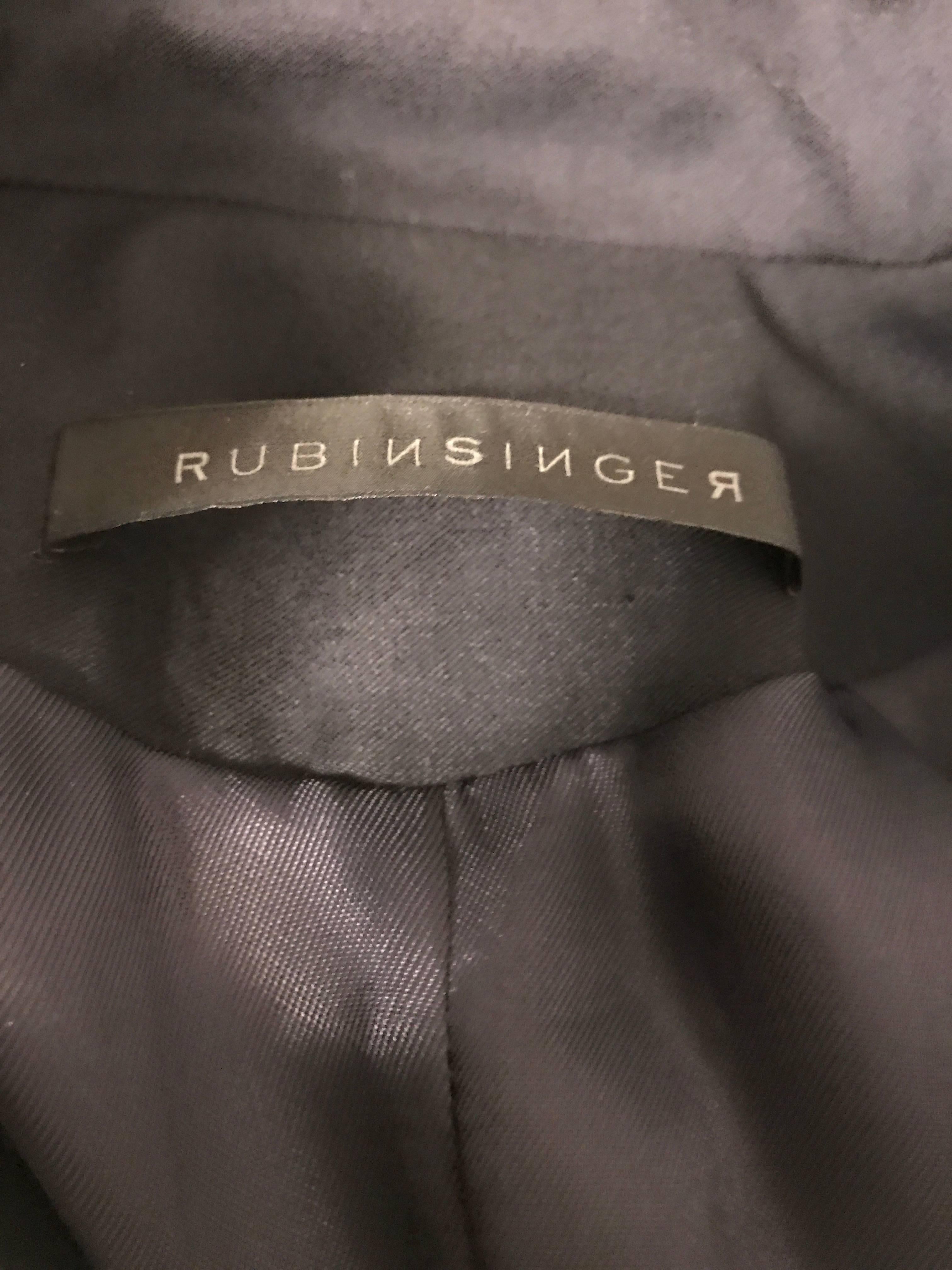 Rubin Singer Midnight Blue 2008 Avant Garde Asymmetrical Dinner Tux Tail Jacket  For Sale 3