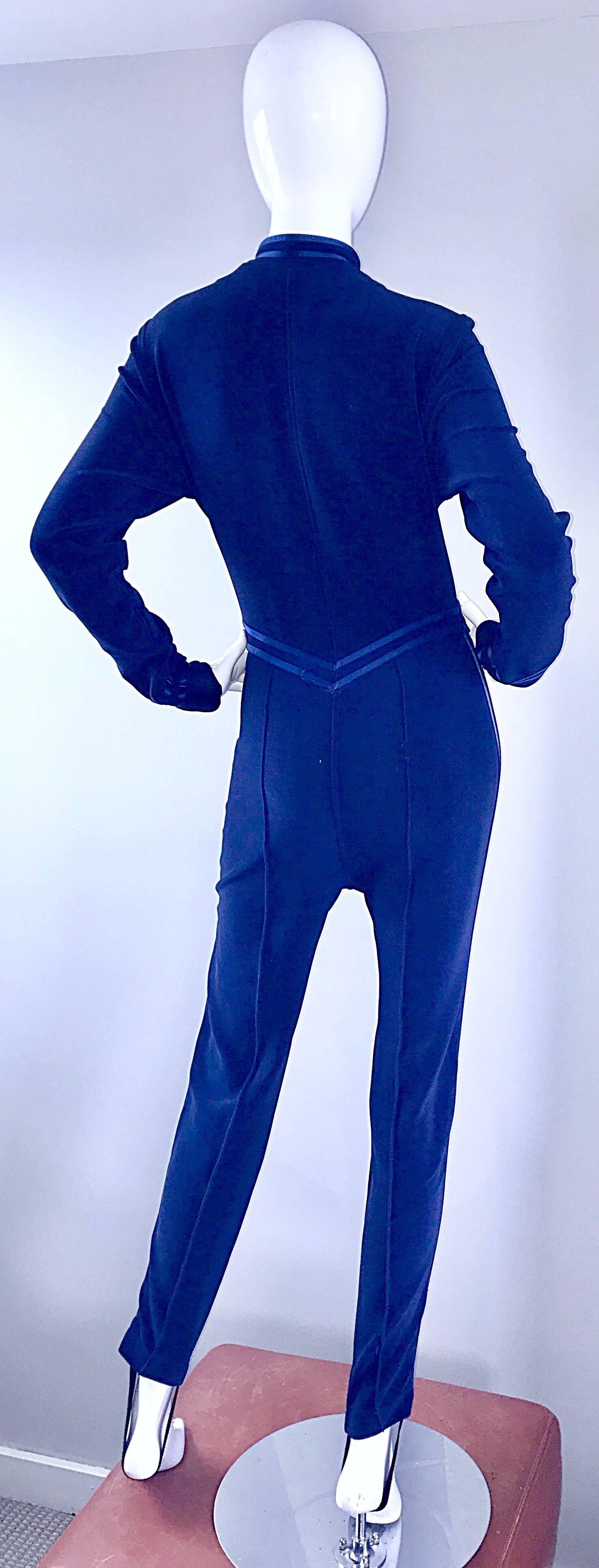 blue military jumpsuit