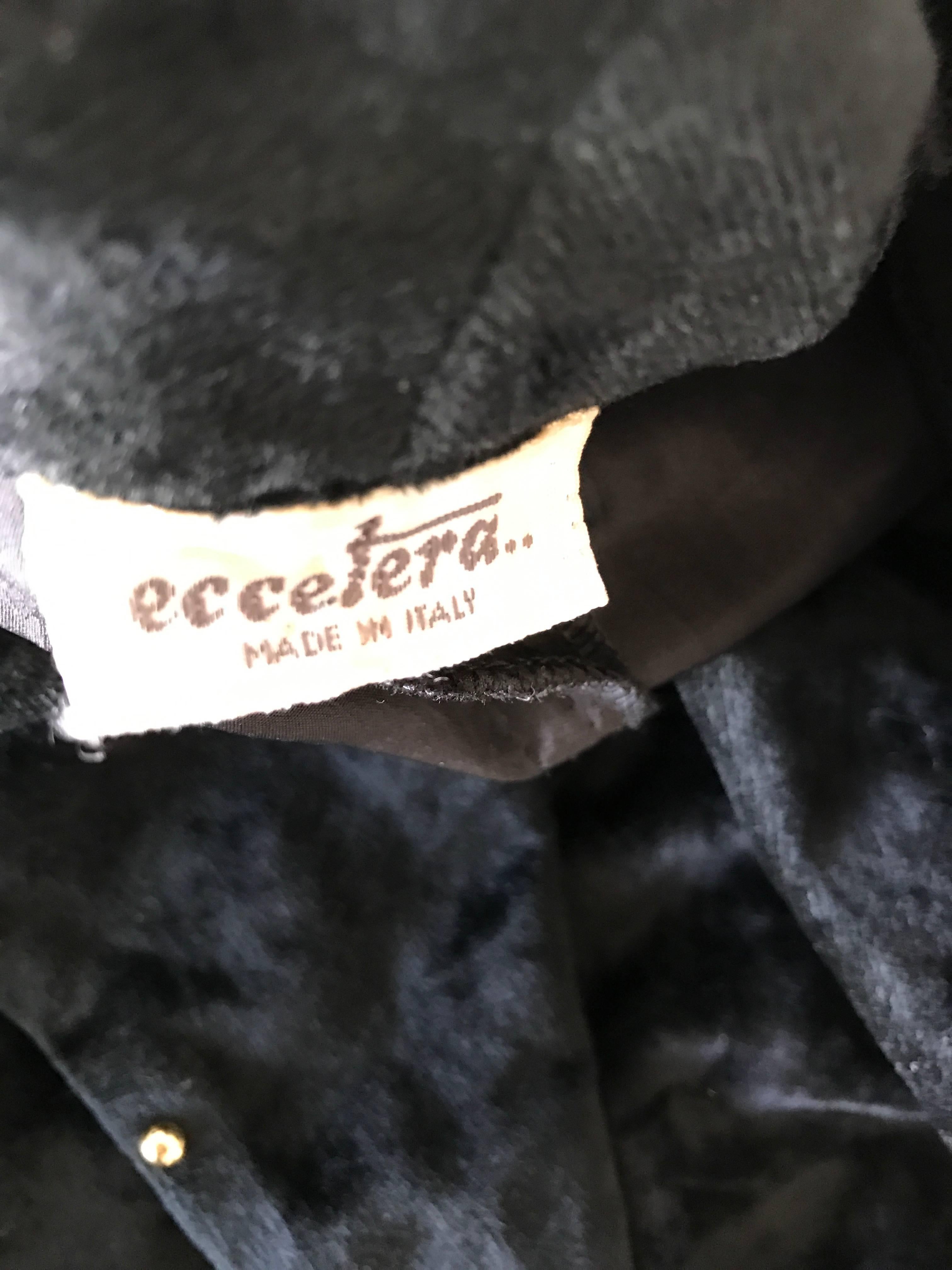 Amazing Vintage Eccetera Made in Italy Black 80s Avant Garde Jacket & Skirt Suit 6