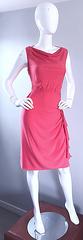 NWT 1990s Moschino Cheap and Chic Size 8 Coral Pink Silk Vintage 90s Dress New