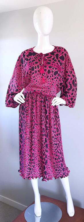 pink and black leopard print dress