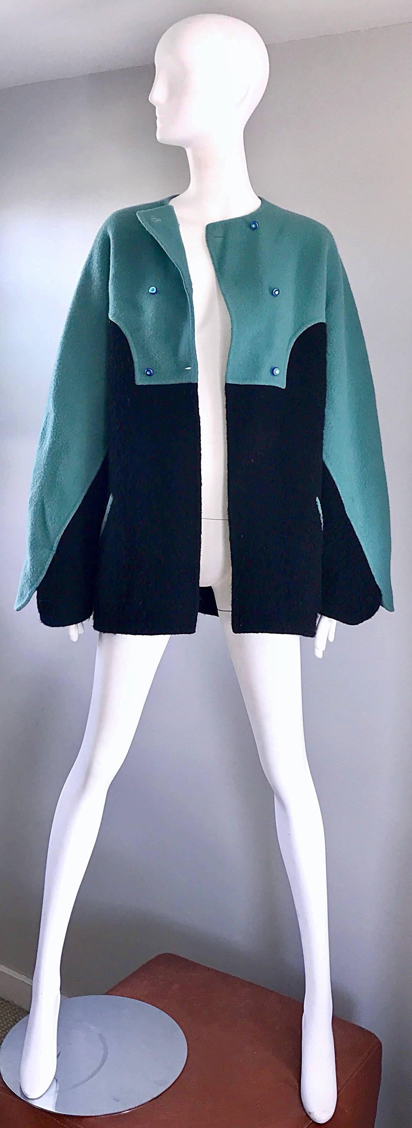 wool swing jacket