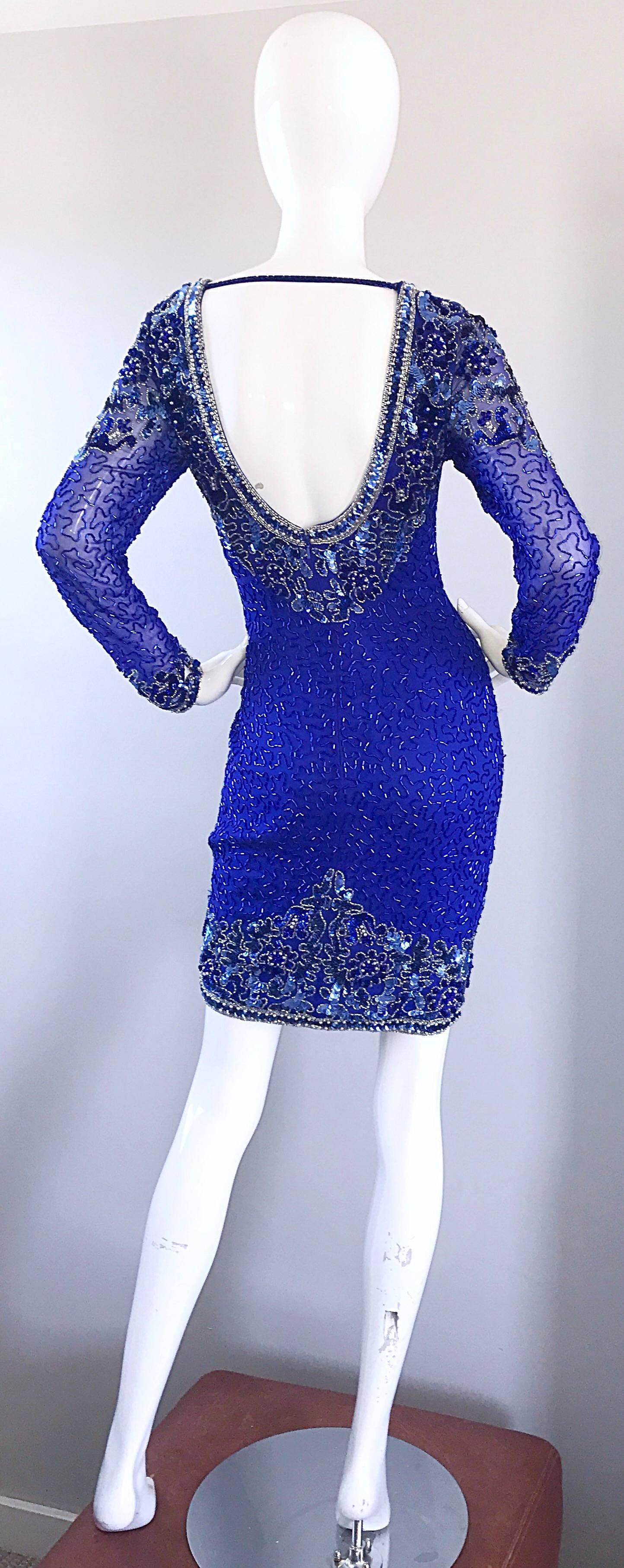 cassini dress in blue