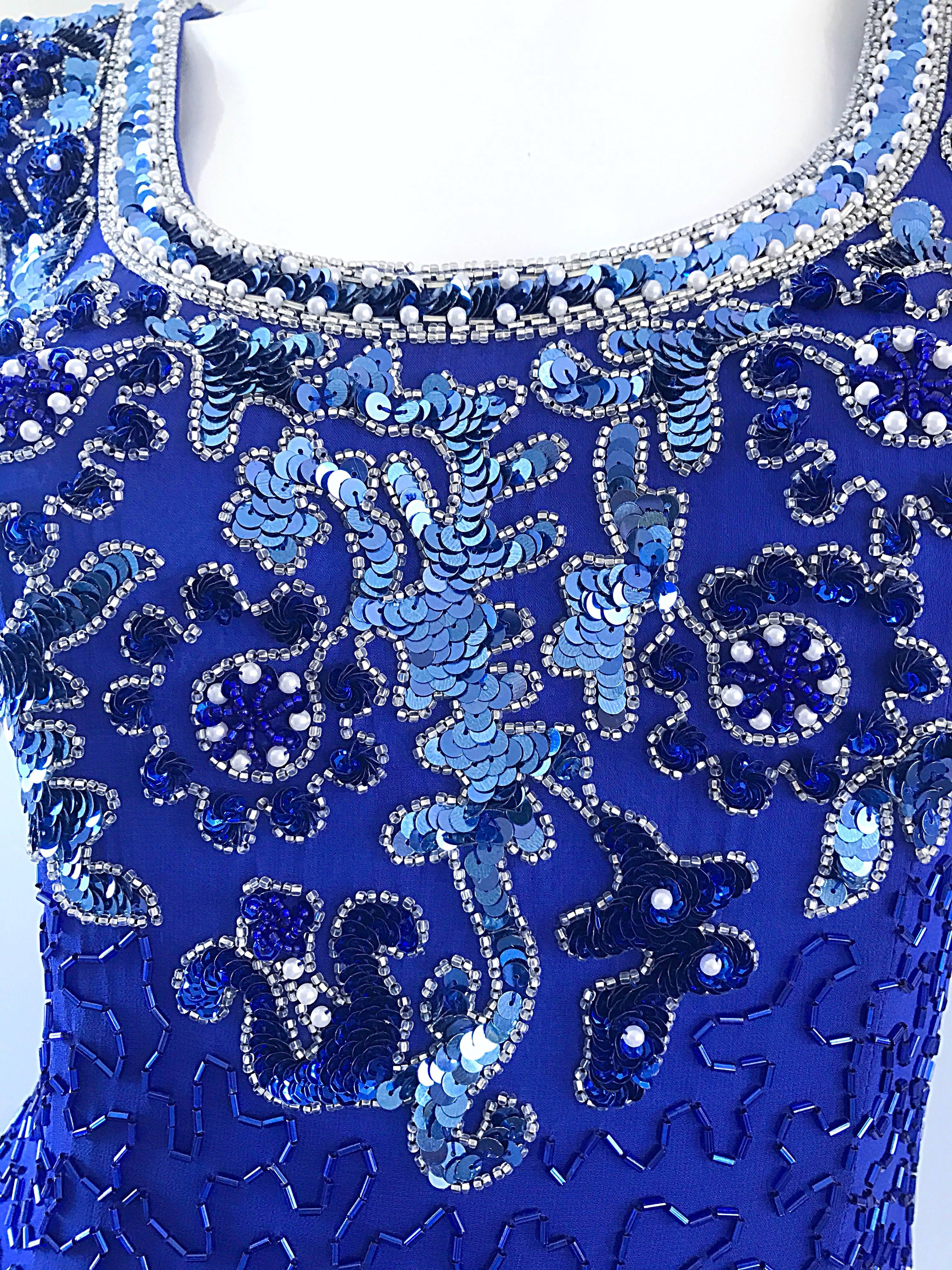 cassini dress blue
