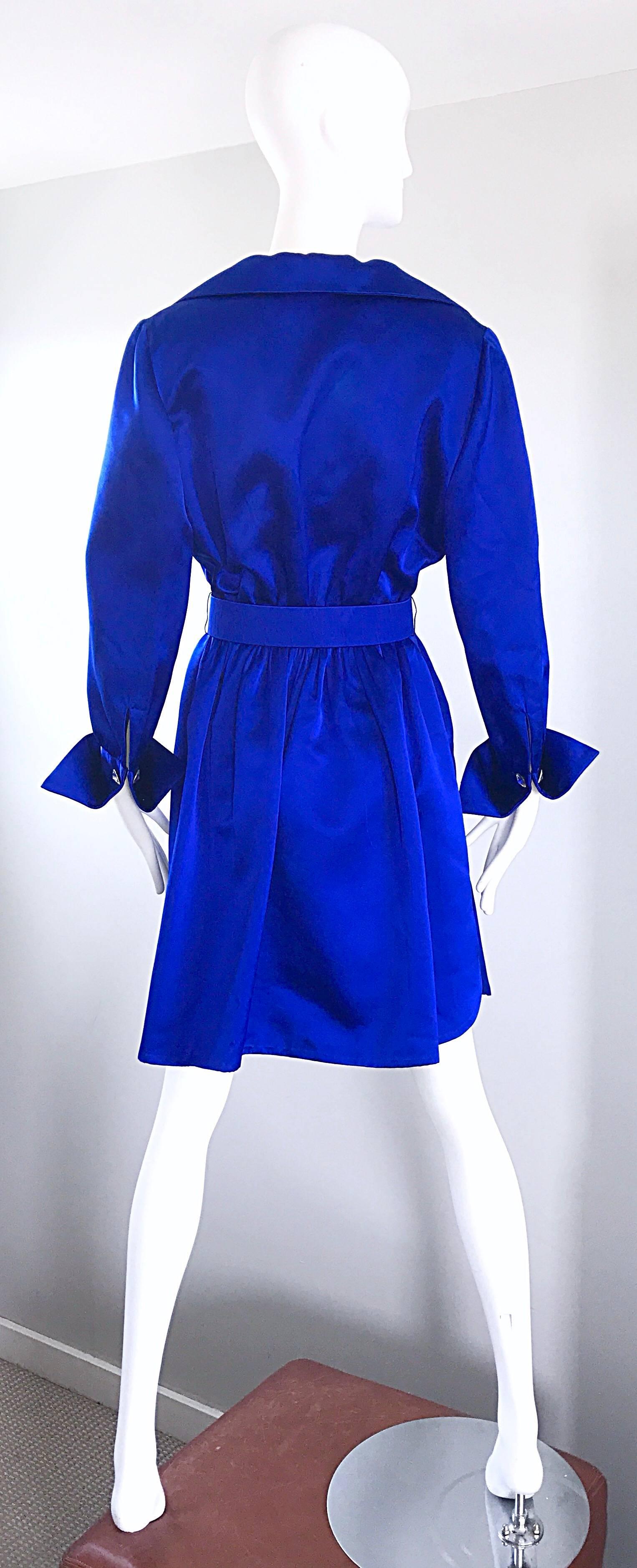 70s blue dress