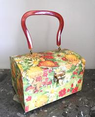 Rare Ileene Reeves 1970s Handpainted Fairytale Fairies Vintage Handbag 70s Purse