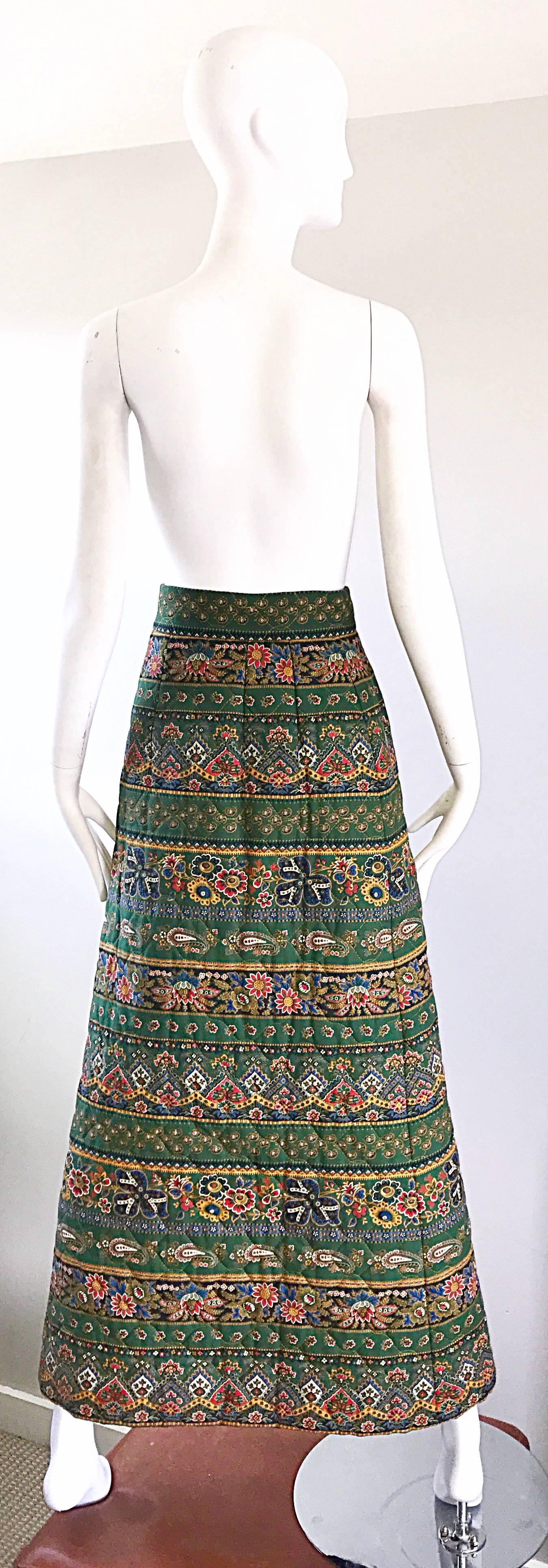 wrap around skirts from the 70s