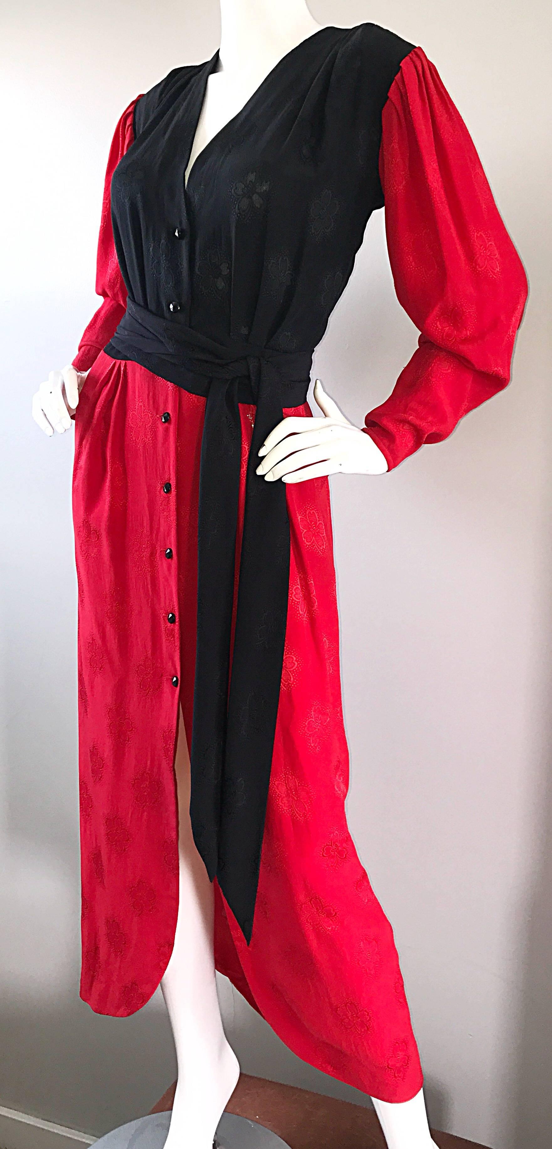 red and black 90s dress