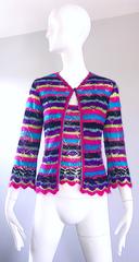 1990s Christian Lacroix Beaded Mohair Two Piece Vintage 90s Twinset Sweater Set