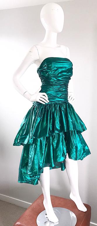 80s strapless dress